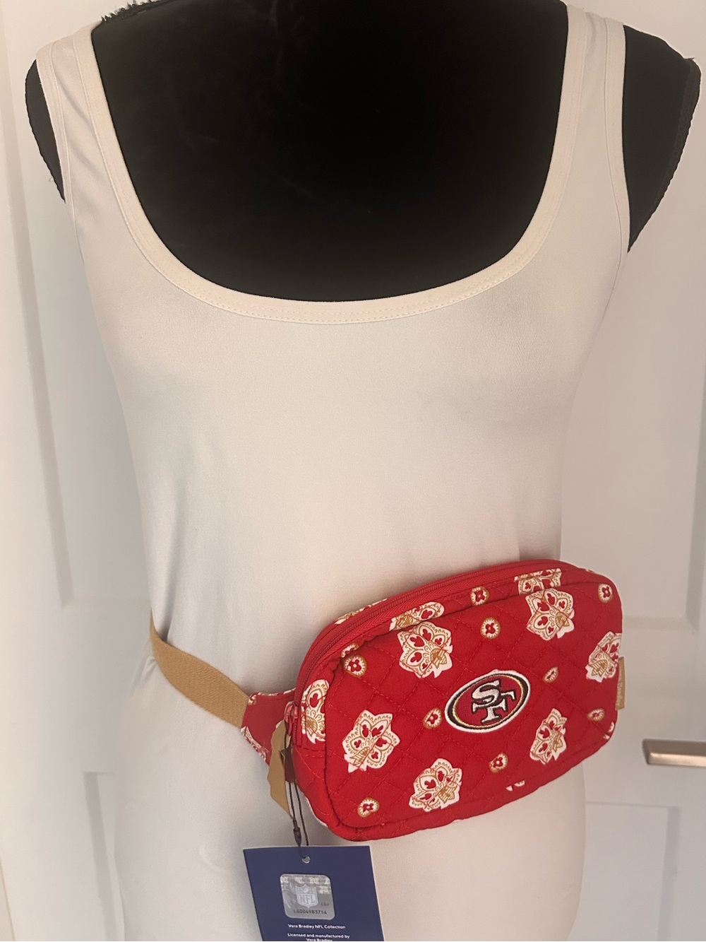 Vera Bradley San Francisco NFL Mini Belt Bag NWT